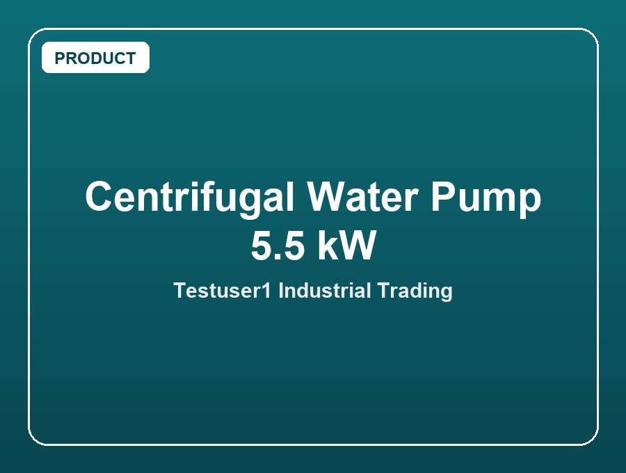 Centrifugal Water Pump 5.5 kW