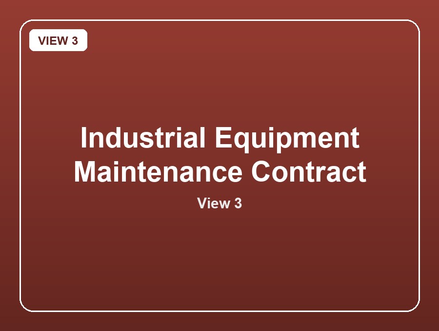 Industrial Equipment Maintenance Contract view 3