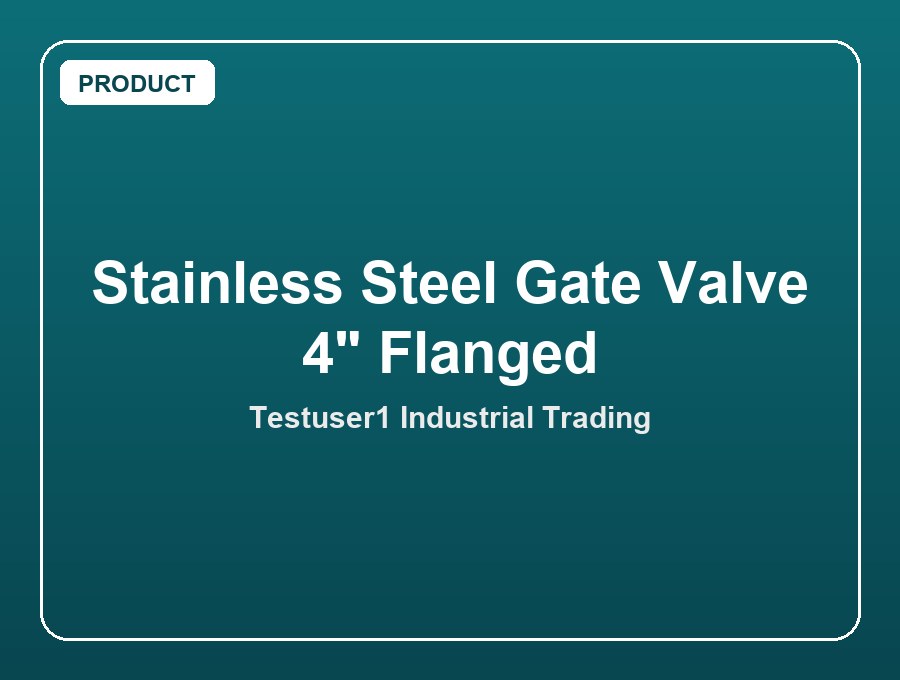 Stainless Steel Gate Valve 4" Flanged